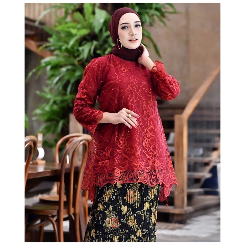 Jual Ai Stelan Kebaya Blouse Cantik Azkia Model Baju Kebaya Kekinian