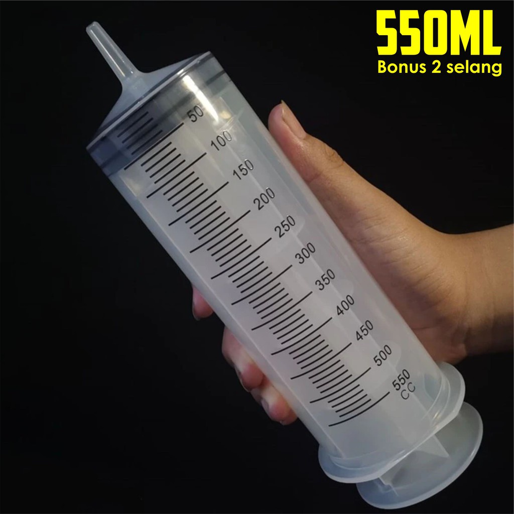 Jual Suntikan 500ml Bonus Selang Suntikan 550ml Suntikan jumbo500ml ...