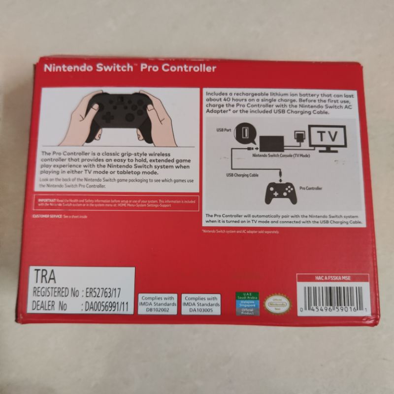 Jual Pro Controller Nintendo Switch ProCon Joystick Wireless Original ...