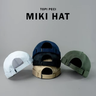 KATSAE - Peci Miki Hat / Topi Peci / Peci Hitam peci putih Polos Kopiah Dewasa