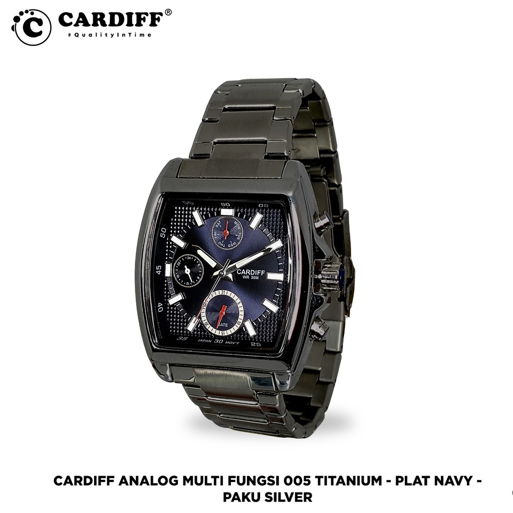 Jual CARDIFF Analog Multi Fungsi 005 Jam Tangan Kasual Pria