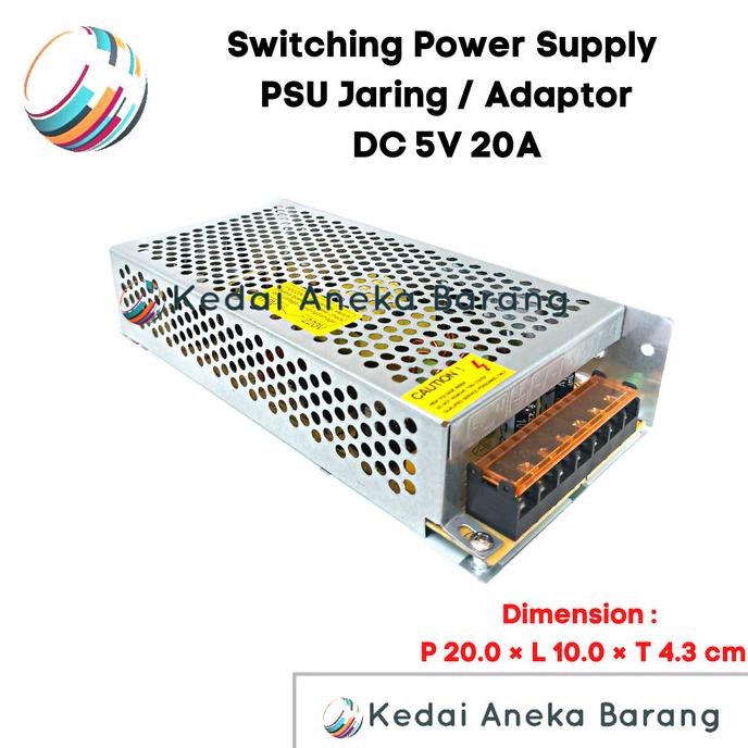 Jual Switching Power Supply Psu 5v 20a High Quality 5 Volt 20 Ampere Shopee Indonesia 4758