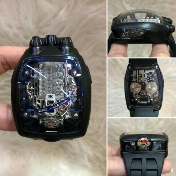 Jual Jam Tangan Bugatti Chiron Black Edition | Shopee Indonesia