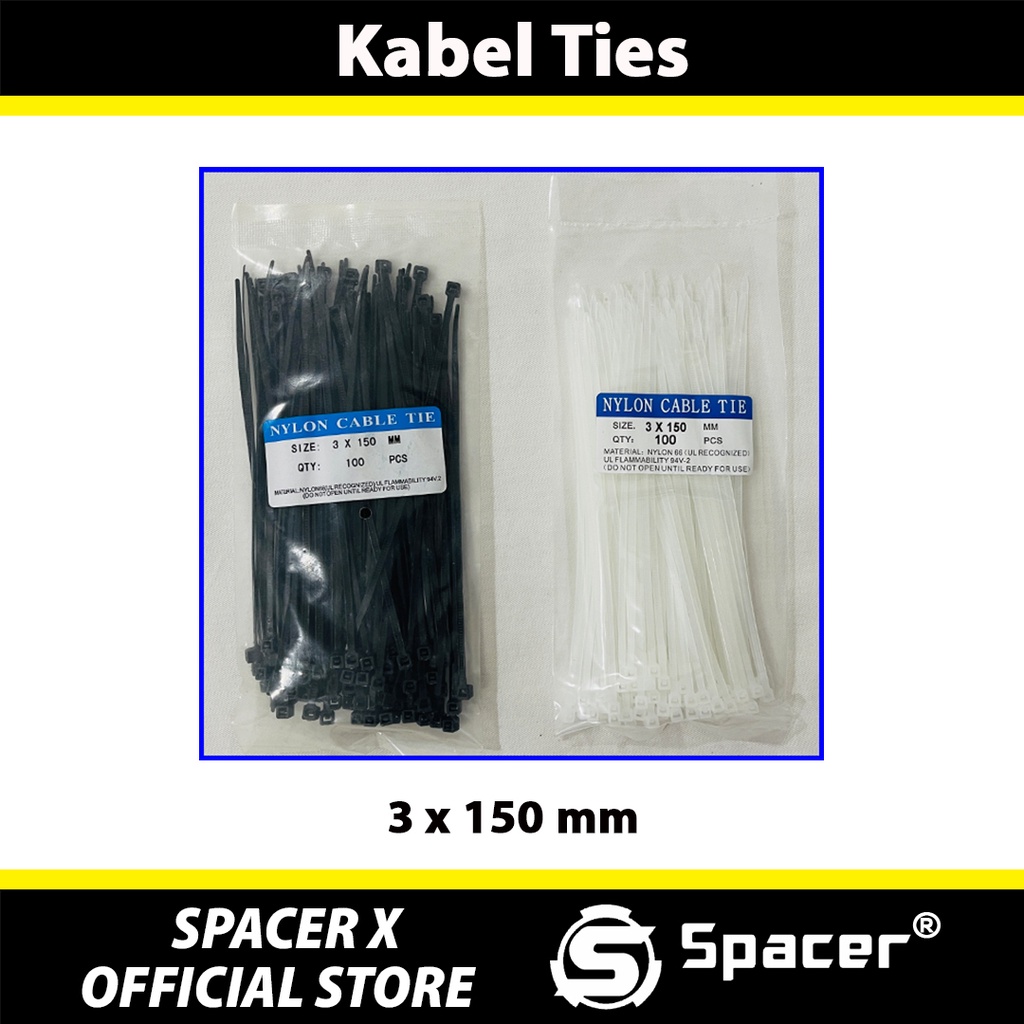 1000 Stück Selbstschließende Kabelbinder, 15 Cm – Nylon, Weiß, Für Drähte & Kabel