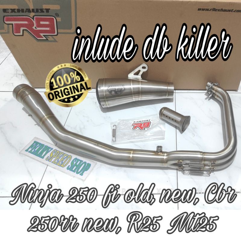 Jual Knalpot R9 gp series ss Ninja 250 fi new old - Cbr 250rr - R25 ...