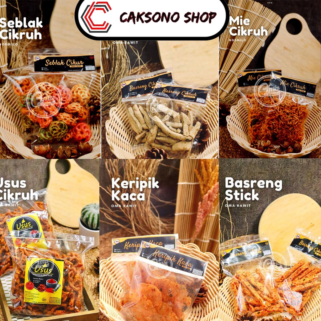 Jual Camilan Keripik Pedas Basreng Kripik Usus Kripca Seblak Makaroni ...
