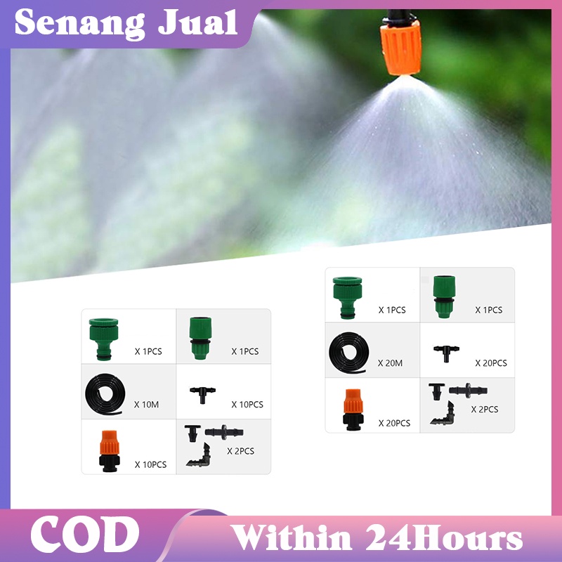 Jual 20M / 10M Set Misting Sprayer Adjustable Tembaga Misting Nozzle ...