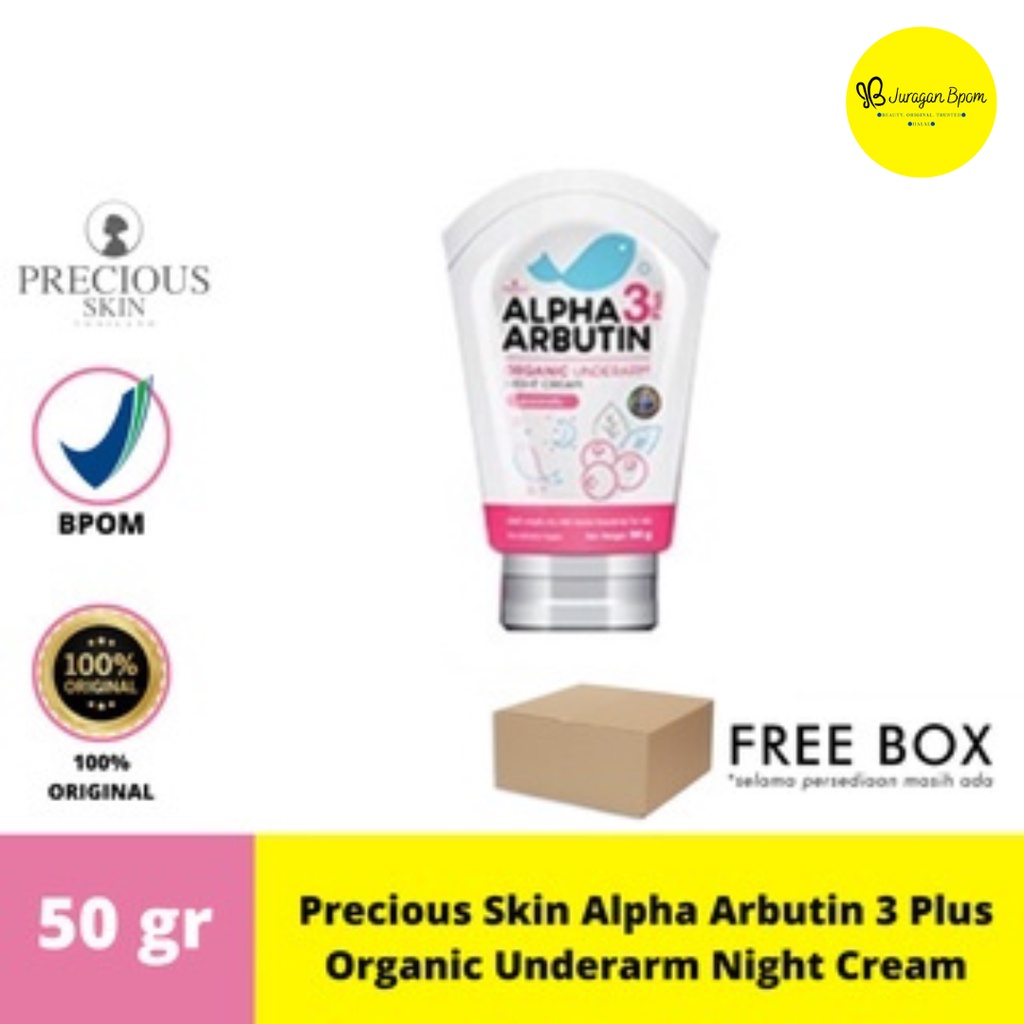 Jual PRECIOUS SKIN Alpha Arbutin 3 Plus Organic Underarm Night Cream
