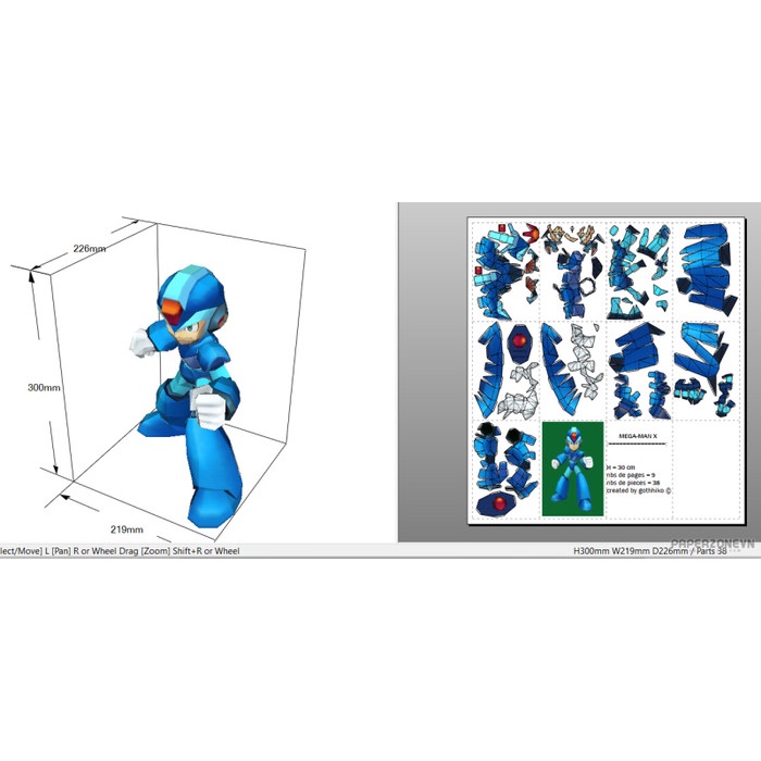 Jual Megaman X Dan Zero Papercraft | Shopee Indonesia