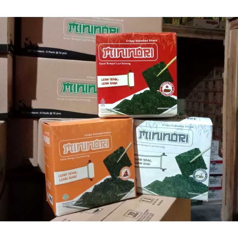 Jual MININORI SNACK RUMPUT LAUT 4GRAM 3BOX | Shopee Indonesia