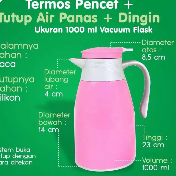 Jual Banting Harga Teko Ml Termos Air Panas Bahan Kaca Luar Plastik Water Jug Liter Besar