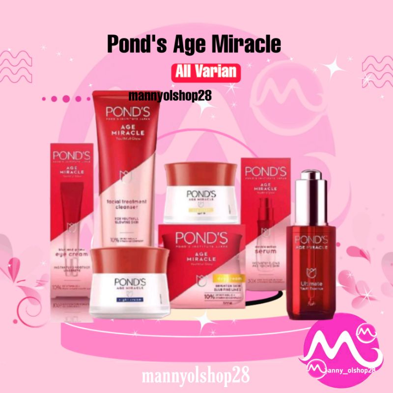 Jual PONDS Age Miracle Ultimate Youthful Glow Day/Night Cream 20gr ...