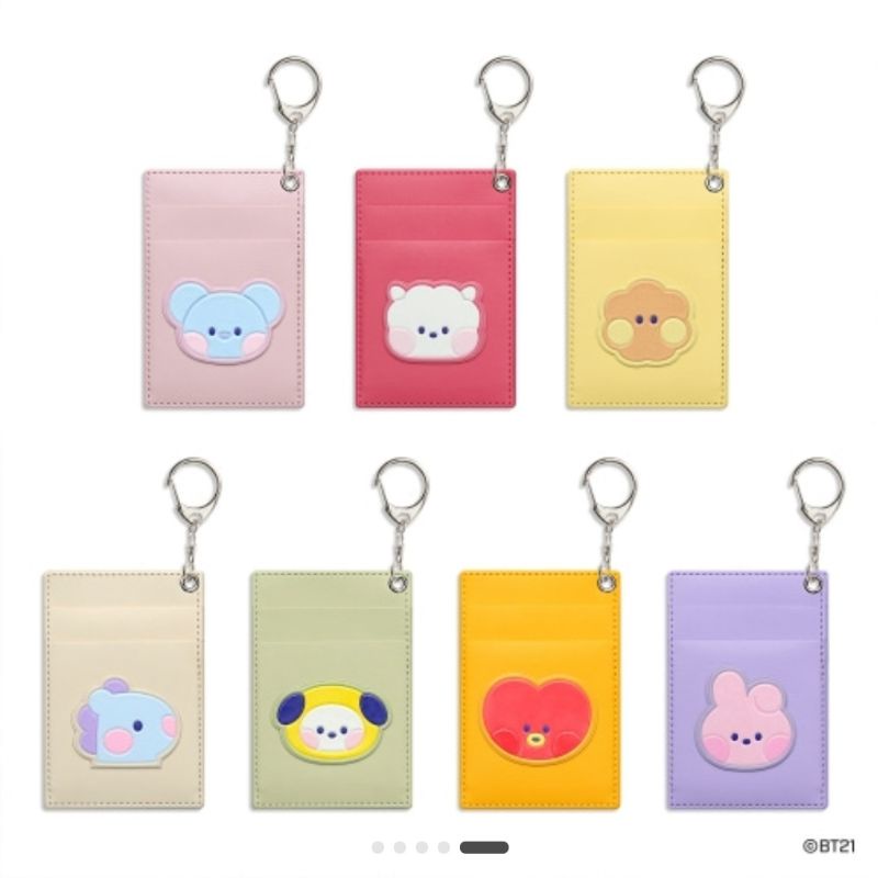 Jual READY STOCK BT21 MININI LEATHER PATCH CARD HOLDER OFFICIAL LINE ...