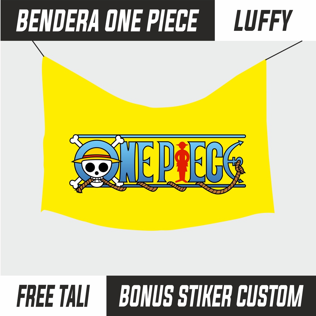 Jual Bendera One Piece Bahan Satin Flag anime Luffy Bajak Laut Zoro ...