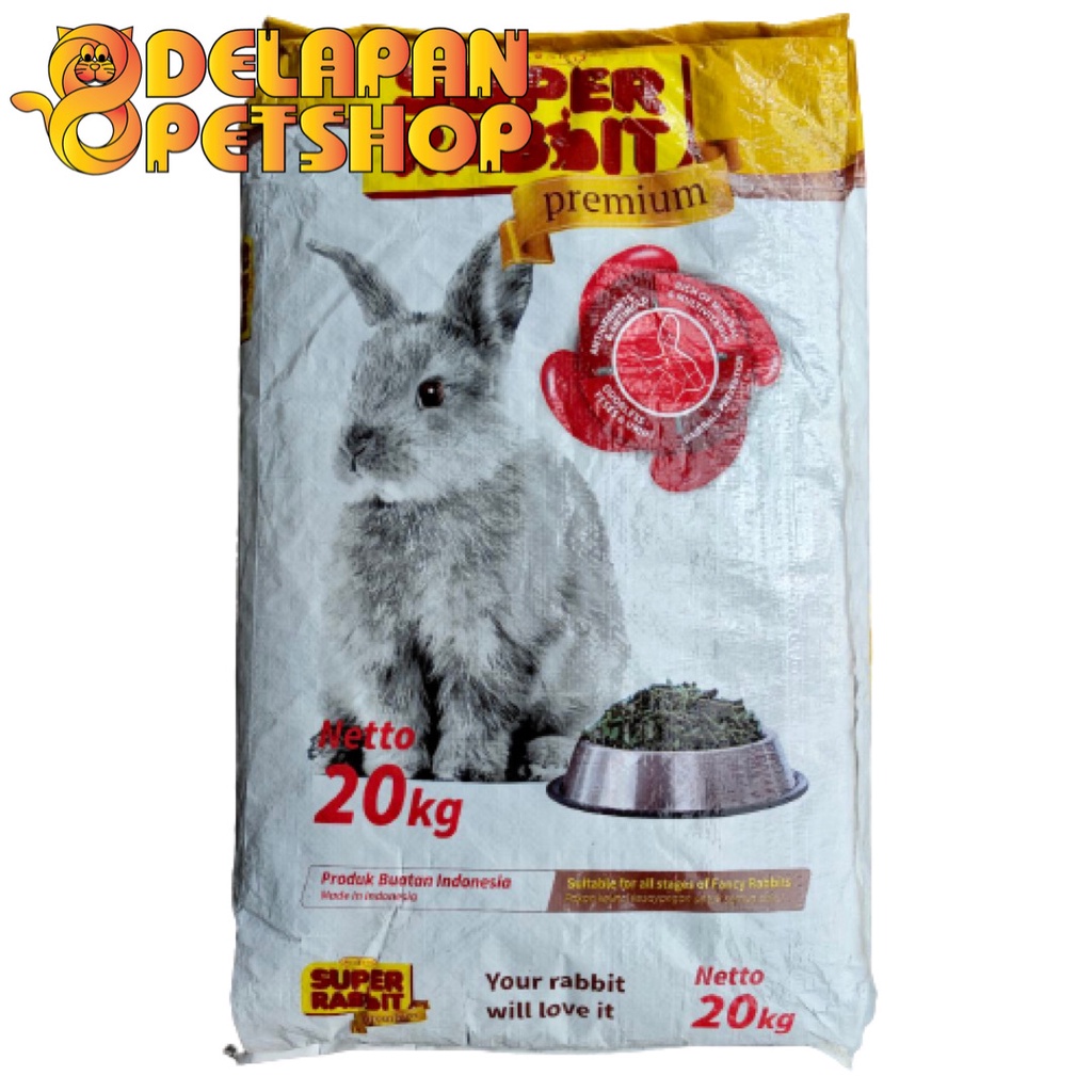 Jual Super Rabbit Premium 20 Kg All Stage / Makanan Pakan Pelet Kelinci ...