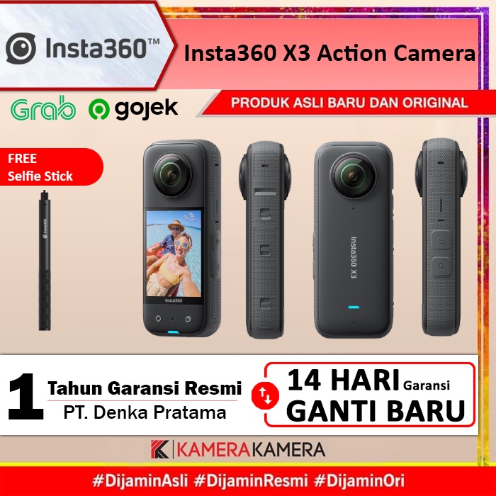 Jual Insta360 ONE X3 Action Camera Insta 360 ONE X 3 Original Resmi ...