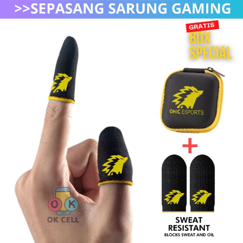 Jual Cod Sarung Jari Jempol Gamers Gaming Game Onic Esport Anti Keringat Premium Shopee