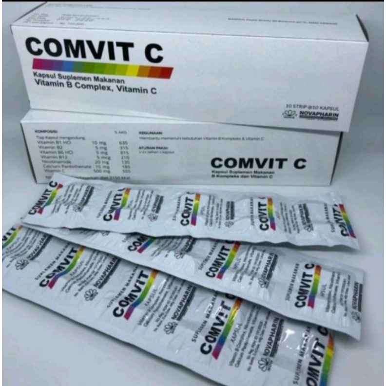 Jual Comvit C Vitamin B Complex Strip | Shopee Indonesia