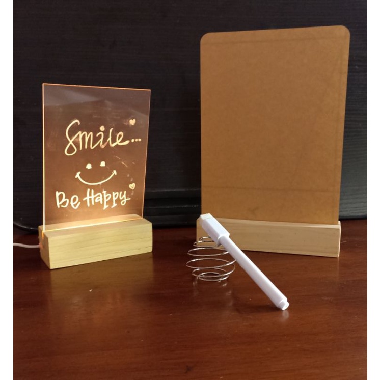 Jual PAKET AKRILIK NOTE BOARD MESSAGE WITH NON LED STAND/PAPAN SCEDULE ...