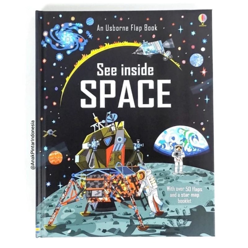 Jual USBORNE FLAP BOOK SEE INSIDE SPACE ( E2-005 ) | Shopee Indonesia
