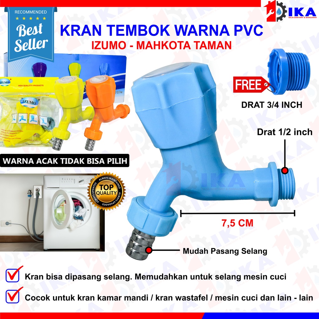 Jual Kran Tembok Air Plastik Putar Kran Air Plastik Kran