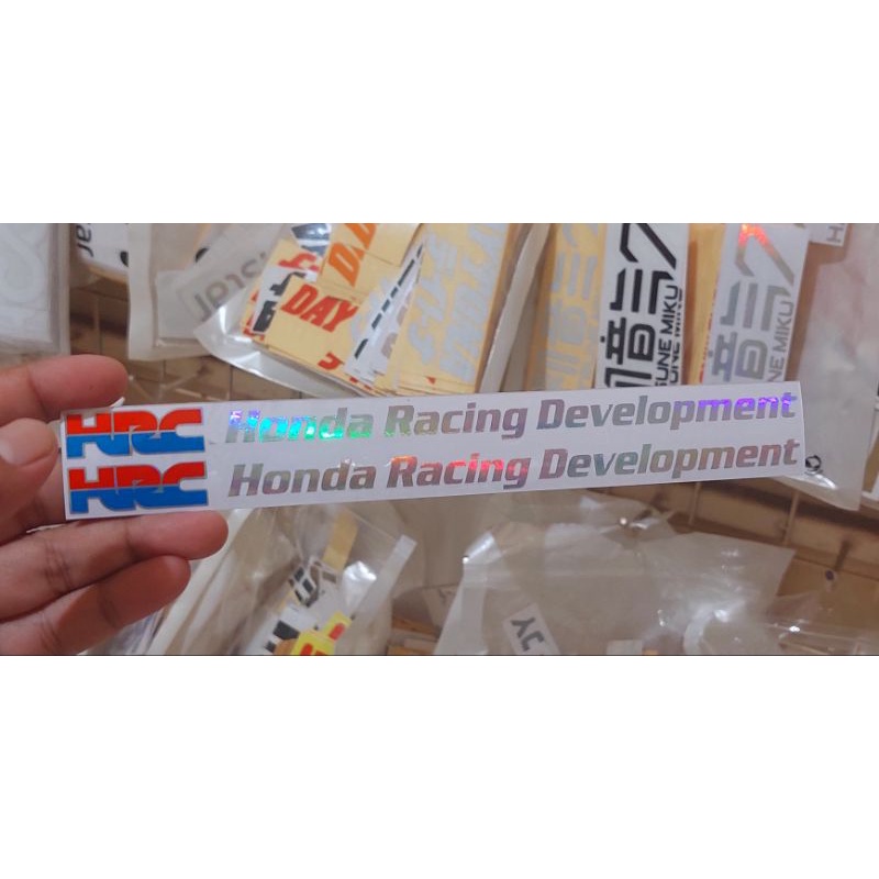 Jual STICKER STIKER HRC HONDA RACING DEVELOPMENT CUTTING | Shopee Indonesia