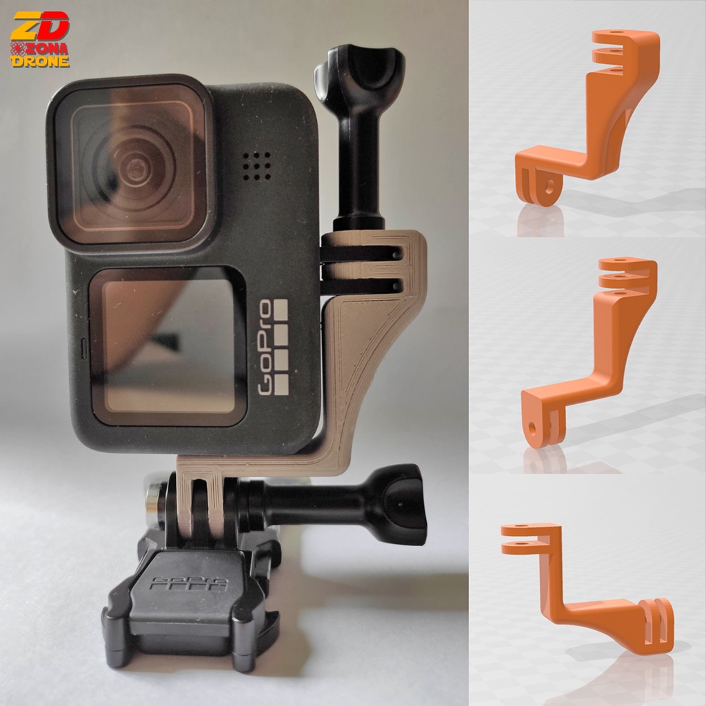 Jual Vertical Mount Gopro Hero 9 and Gopro 10 All Series 3D Print ...