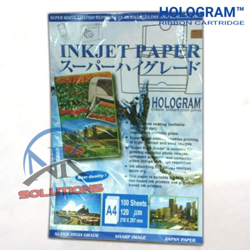 Jual Kertas Inkjet Paper Everyday HOLOGRAM Ukuran A4 120 Gram, A4 128 ...