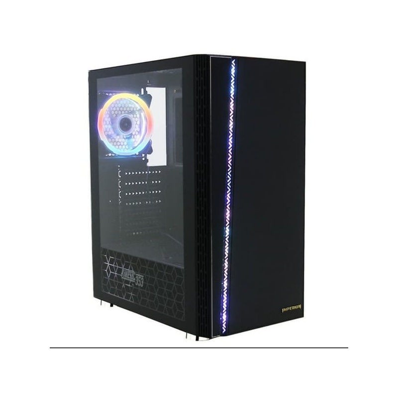Jual IMPERION CASING PC KINETIC 353 FREE 1 FAN RGB SYNC GAMING PC CASE ...