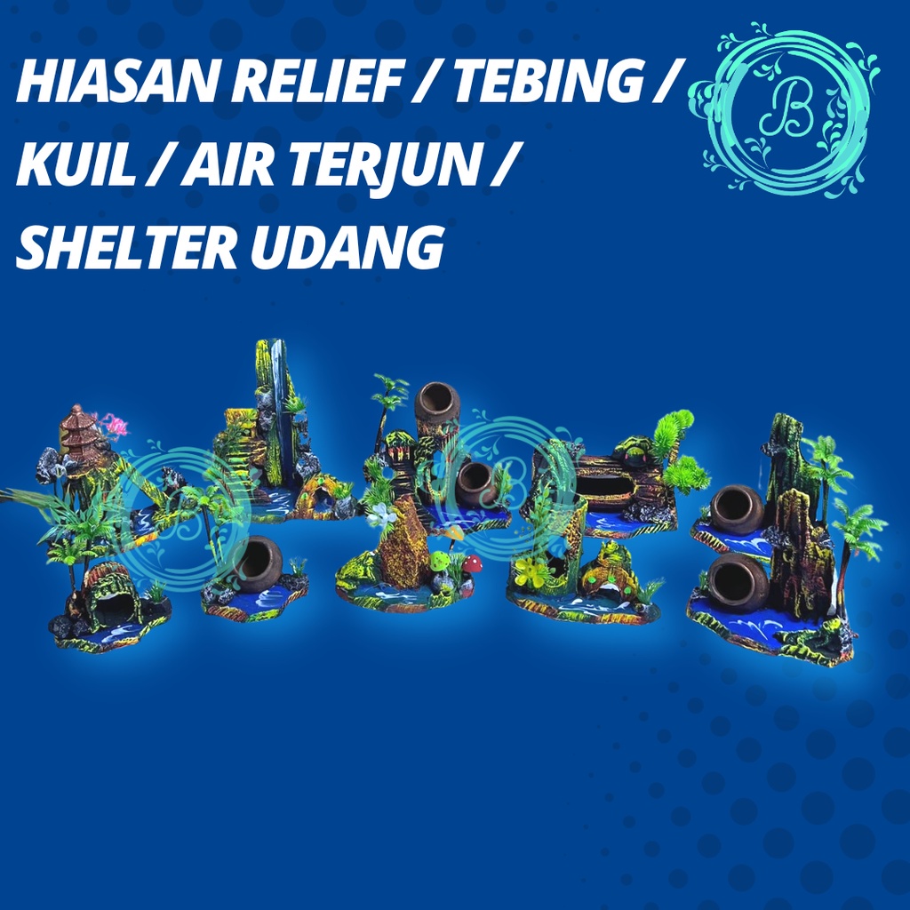 Jual Dekorasi Tebing Terowongan Hiasan BUKAN FIBER Aquarium Aquascape ...