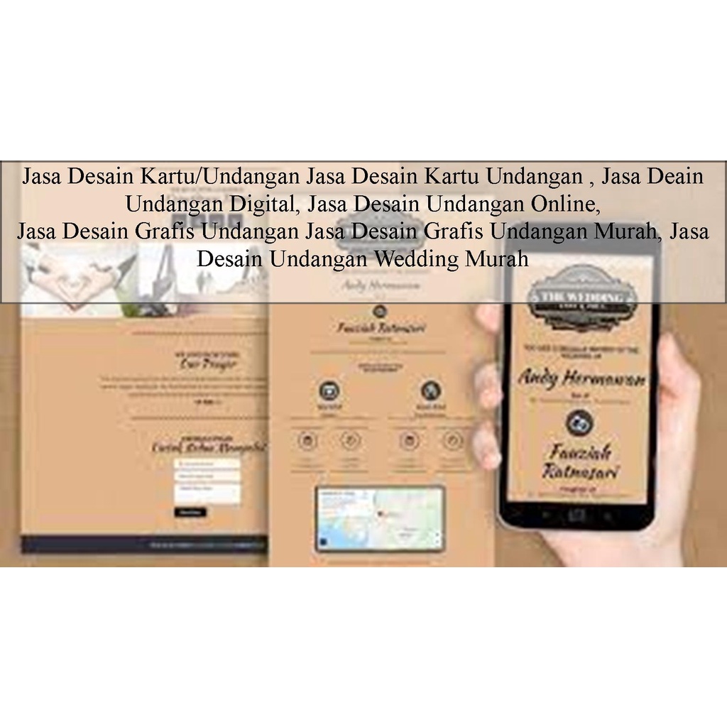 Jual Jasa Desain Kartu/Undangan Jasa Desain Kartu Undangan , Jasa Deain
