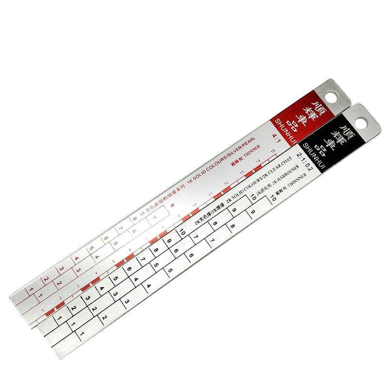 Jual Paint Mixing Ratio Stick / Stick Penggaris Cat dan Pernis / Paint ...