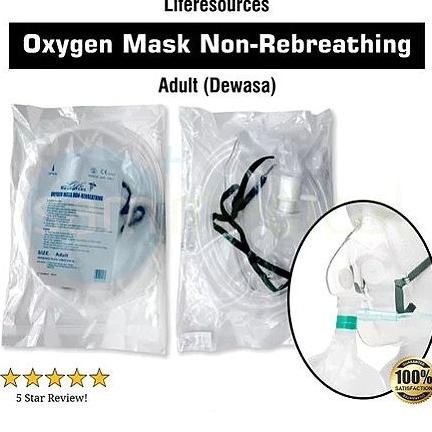 Jual Non Rebreathing Mask Liferesources Masker Oksigen Oxygen Dewasa ...