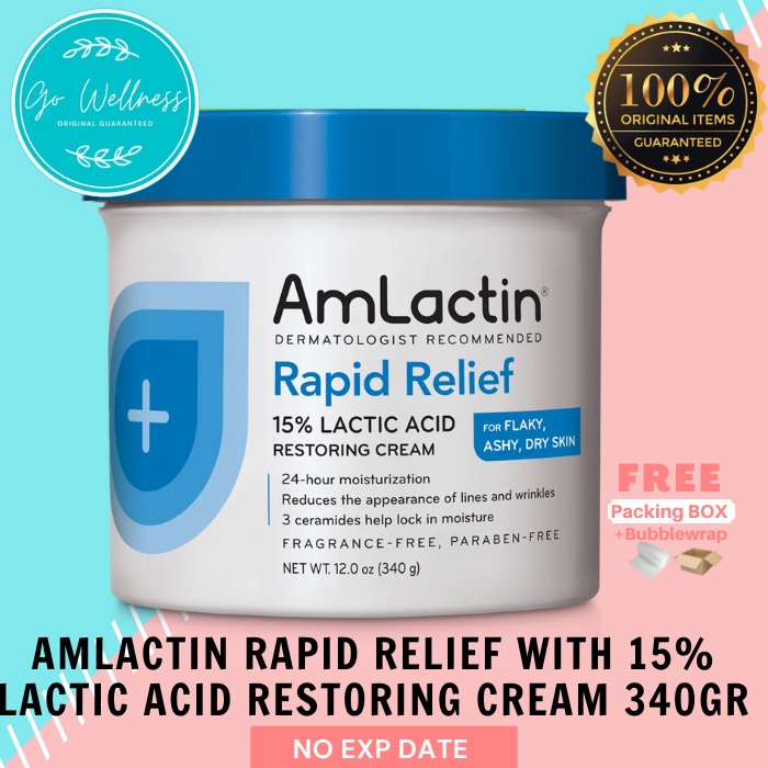 Jual Amlactin Rapid Relief Moisturizing Cream 340gr | Shopee Indonesia