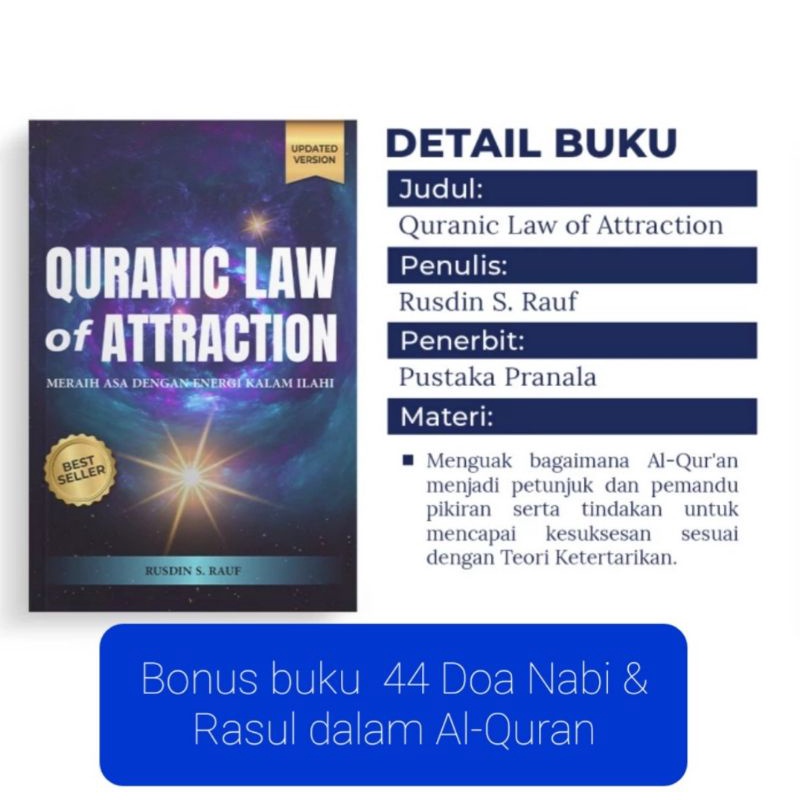Jual Quranic Law of Attraction buku Shopee Indonesia