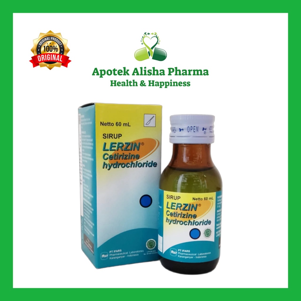 Jual Lerzin Sirup 60ml Lerzin Cetirizine Syrup Obat Alergi Gatal