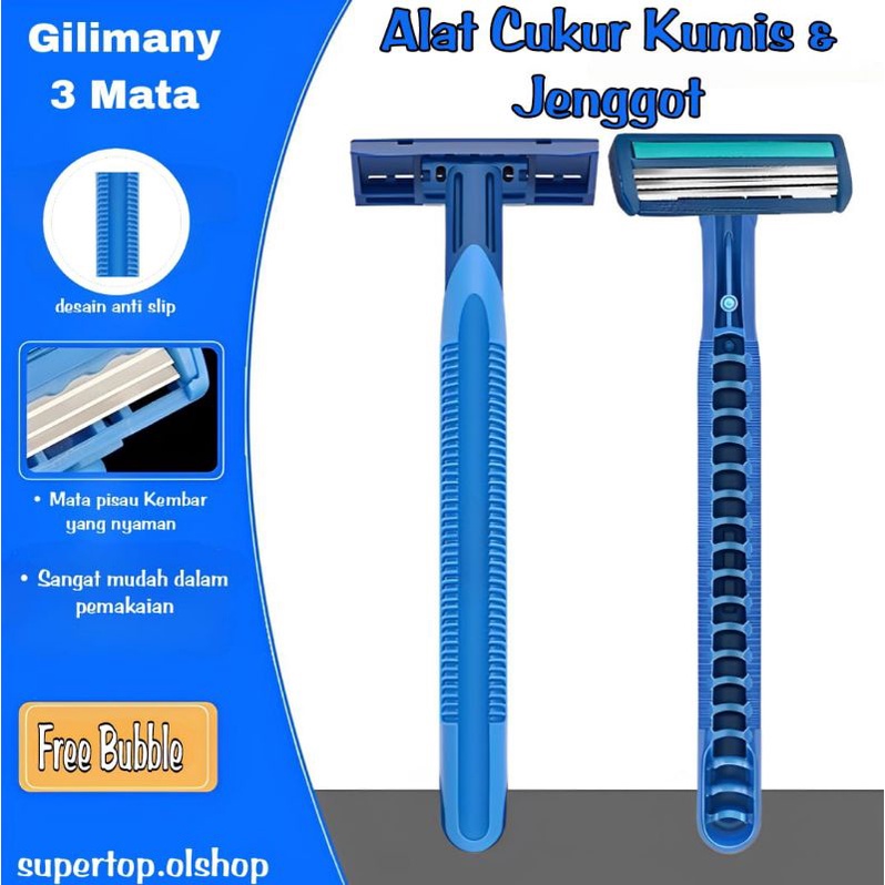 Jual Alat Cukur Cukuran Jenggot Cukuran Kumis Gilimany Mata Pisau Shopee Indonesia