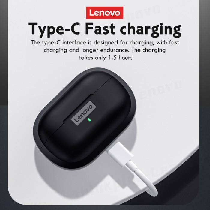 Jual LENOVO LP1S TRUE WIRELESS BLUETOOTH EARPHONE TWS NOISE REDUCTION ...