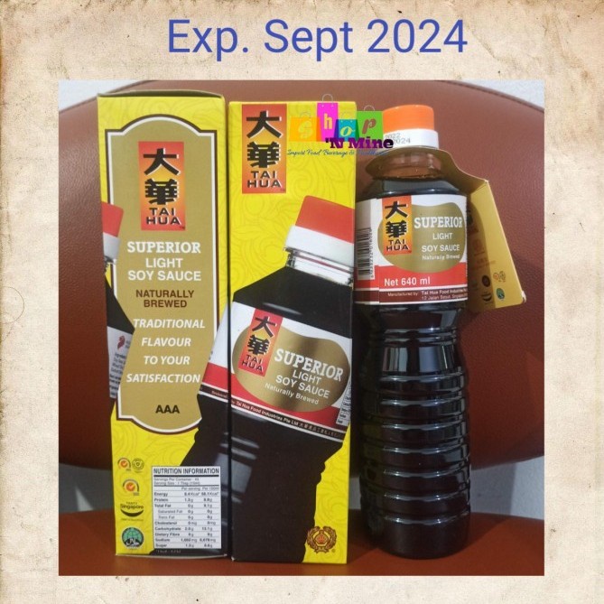 Jual Tai Hua Superior Dark / Light Soy Sauce - kecap Asin Taihua 640 ML ...