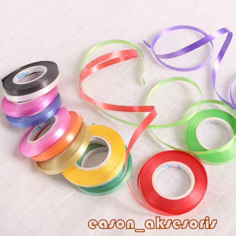 Jual Pita Balon 10m Pita Ribbon Pita Dekorasi Tali Balon Curly