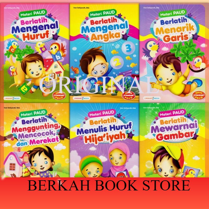 Jual PAKET 6 BUKU MATERI PAUD FULL COLOUR (ORIGINAL) | Shopee Indonesia