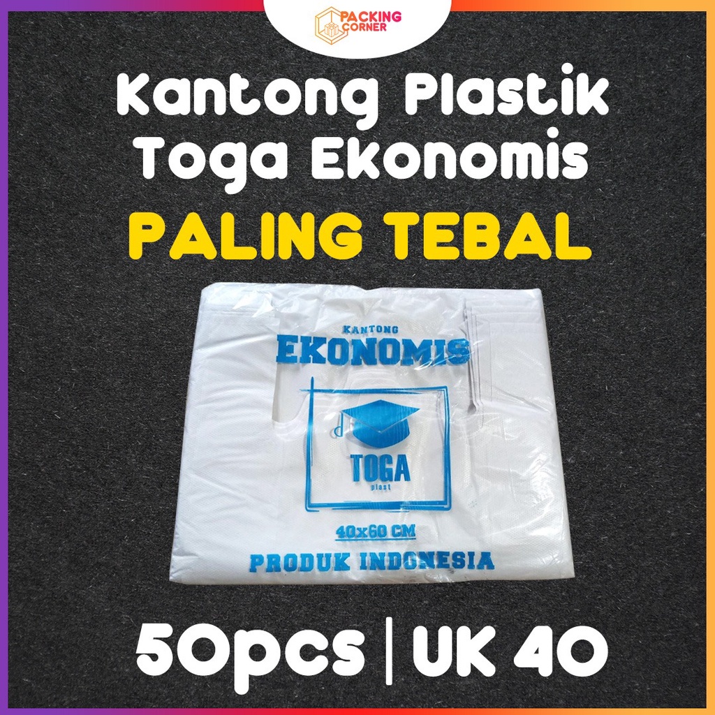 Jual Kantong Plastik Kresek Hd 40x60 40 X 60 Toga Ekonomis Tebal Isi 50 Pcs Shopee Indonesia