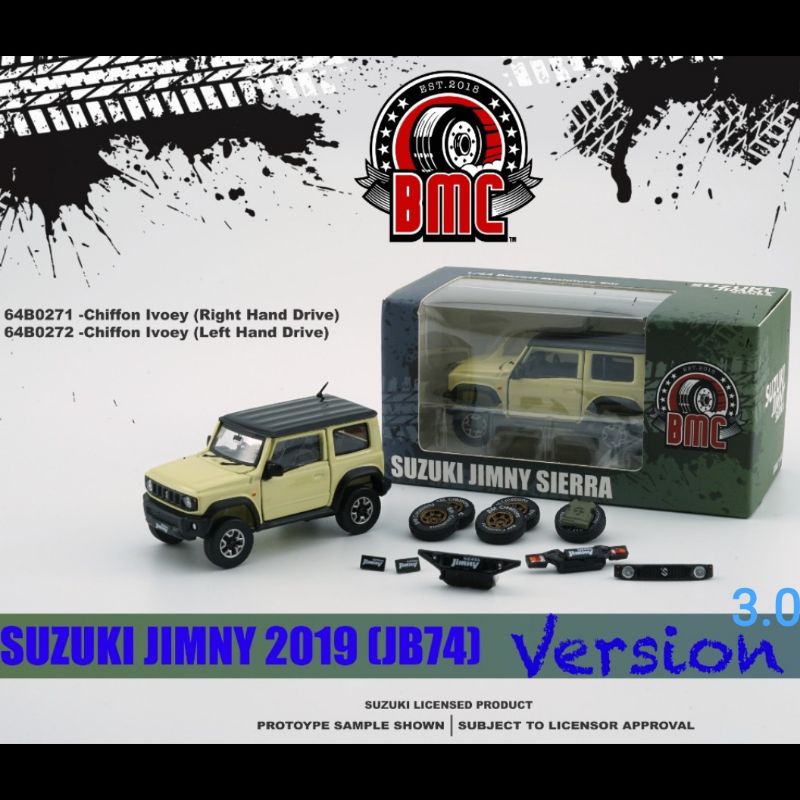 Jual Die Cast 1:64 Suzuki Jimny Sierra [BMCreation] Ivory Cream