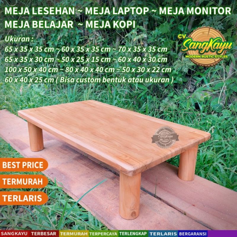 Jual Meja lesehan meja monitor meja laptop table meja belajar coffee