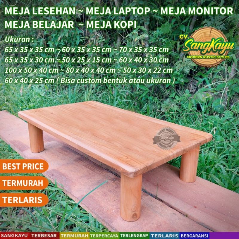 Jual Meja Lesehan Meja Monitor Meja Laptop Table Meja Belajar Coffee ...