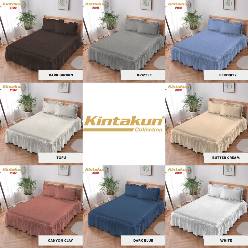 Jual Kintakun Dluxe - Sprei RUMBAI King (180x200) Polos Embossed ...