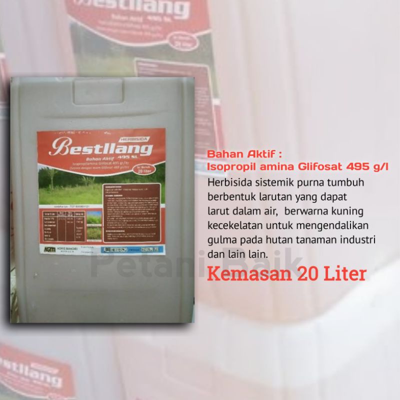 Jual Herbisida Pembasmi Rumput Gulma Sistemik Bestilang 495 Sl