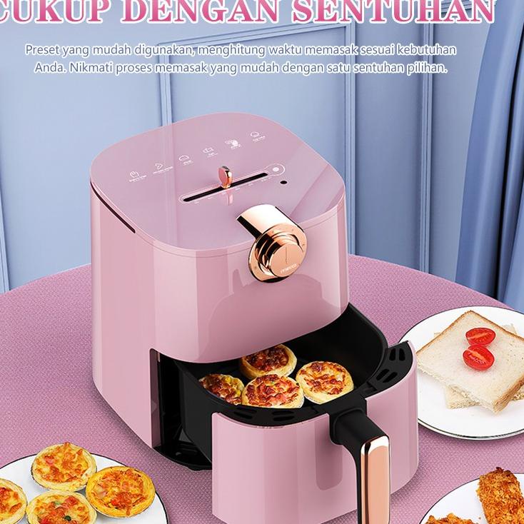 Jual Laris VSH Mecoo Most Aesthetic 650 Low Watt Air Fryer 4.5L SNI