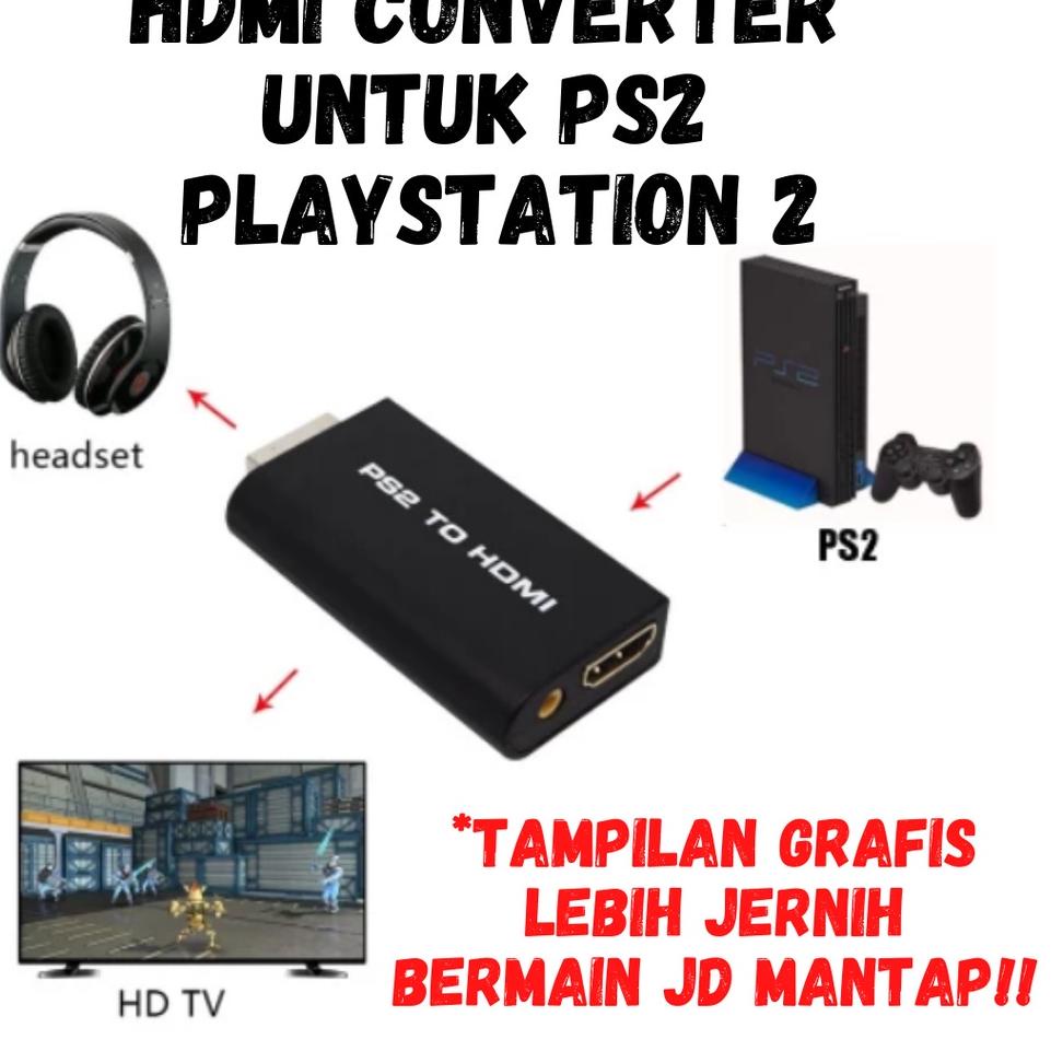 Jual PS2 To HDMI Adaptor Converter HDMI PS1 PS2 Resolusi HD 720 1080P