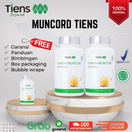 Jual Tianshi Muncord Tiens Capsules 100% Original 1 Botol Isi 100 & 30 ...